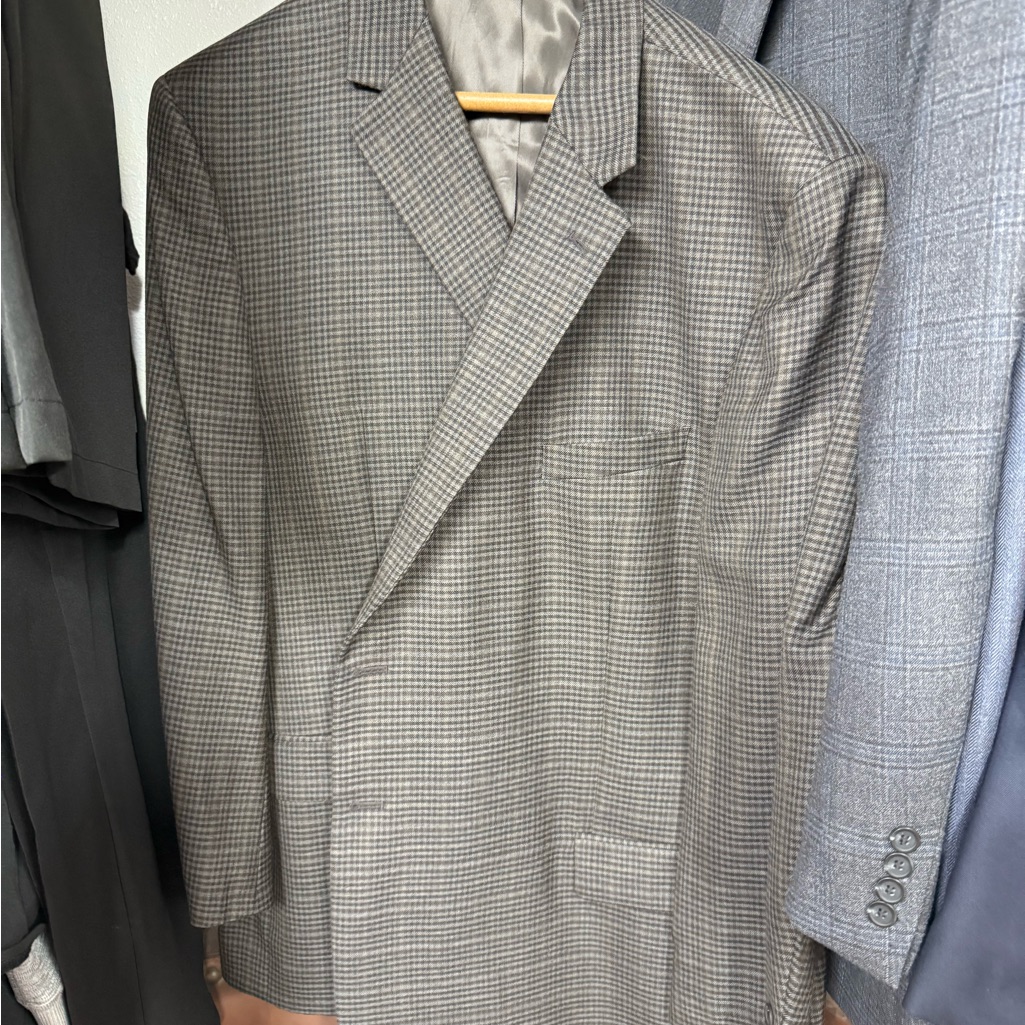 Pronto Uomo Platinum Gray Checkered Blazer Pronto Uomo Platinum Gray Checkered Blazer